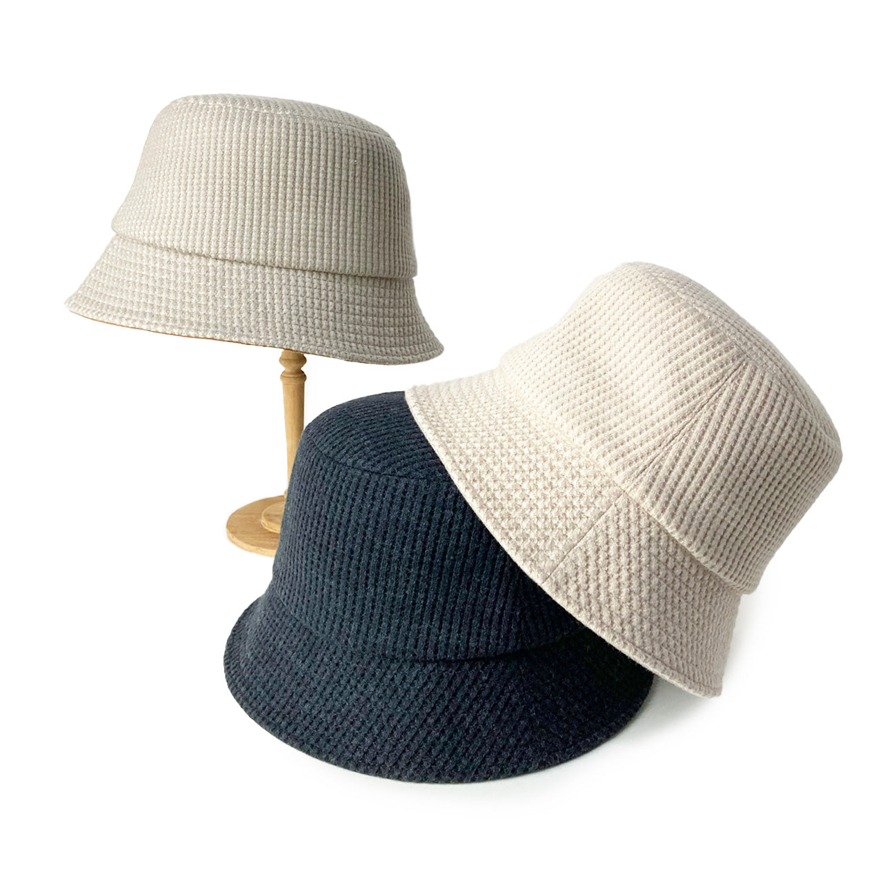 【NEW】BuLuKa/ワッフルバケットハット/12-23201/¥9790