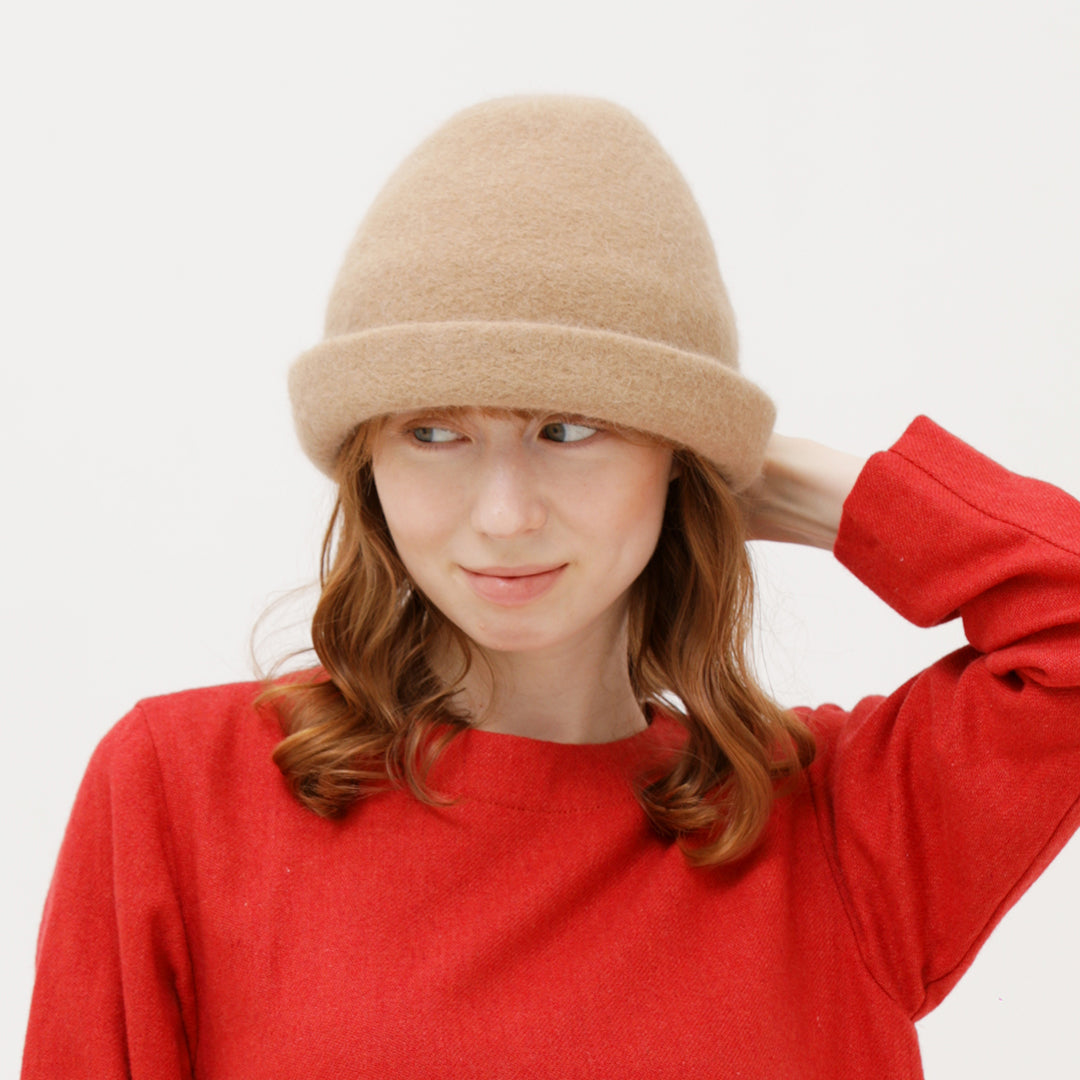 【NEW】GRANDMA MAMA DAUGHTER/アンゴラ混コーン型ハット/29-23208/¥14850