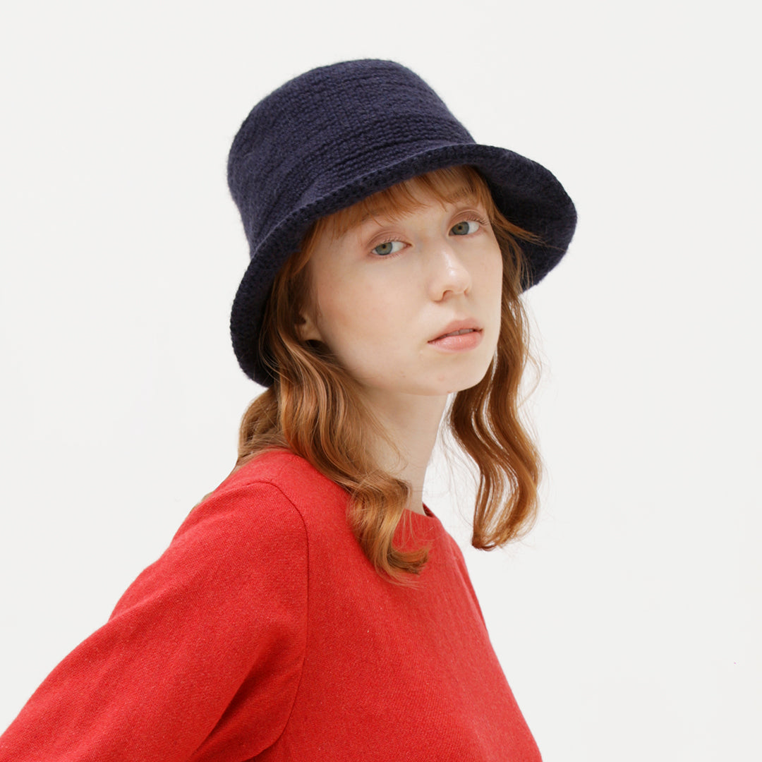 【NEW】GRANDMA MAMA DAUGHTER/細編みバケットハット/29-23211/¥13200