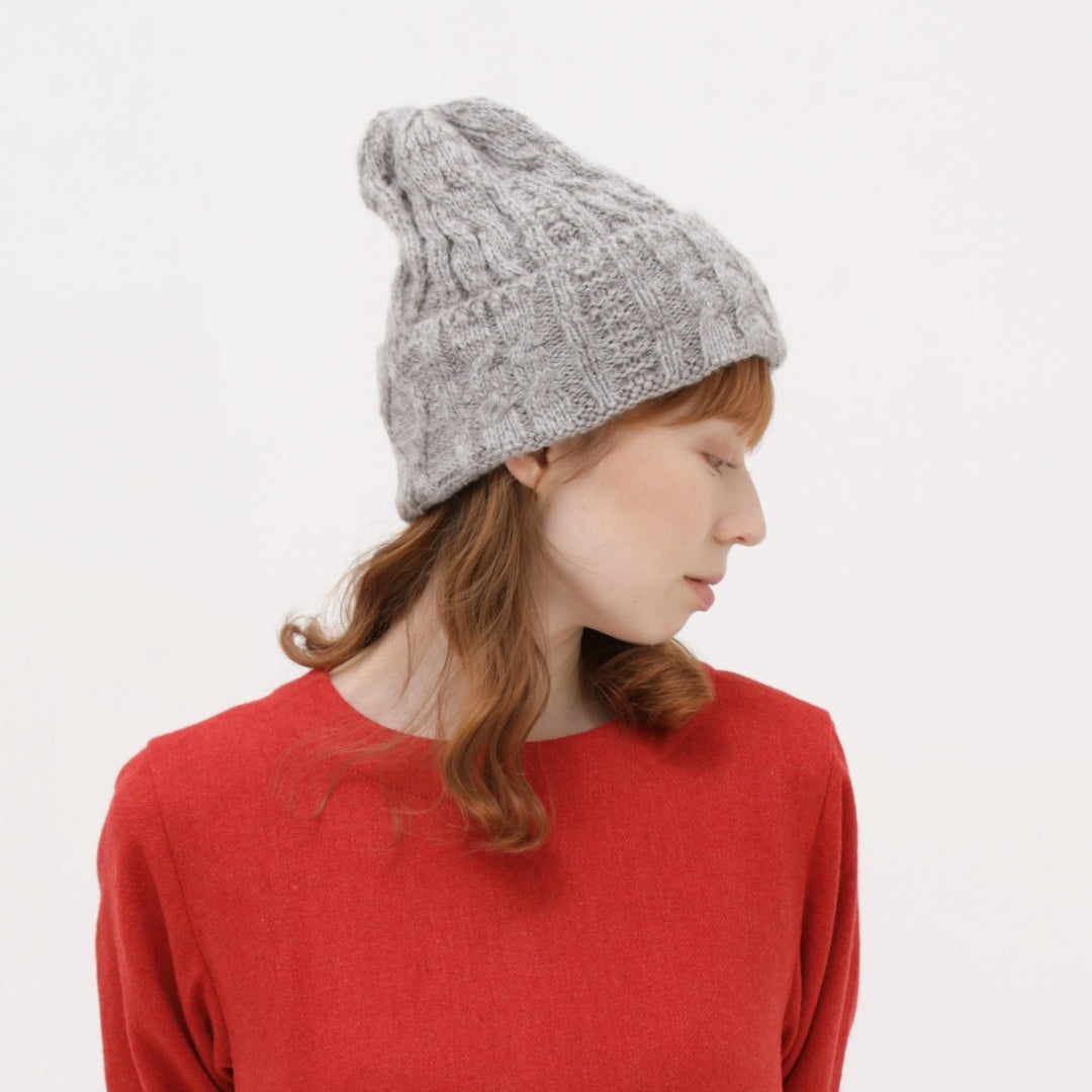 【NEW】GRANDMA MAMA DAUGHTER/アラン柄ニットキャップ/29-23214/¥9900