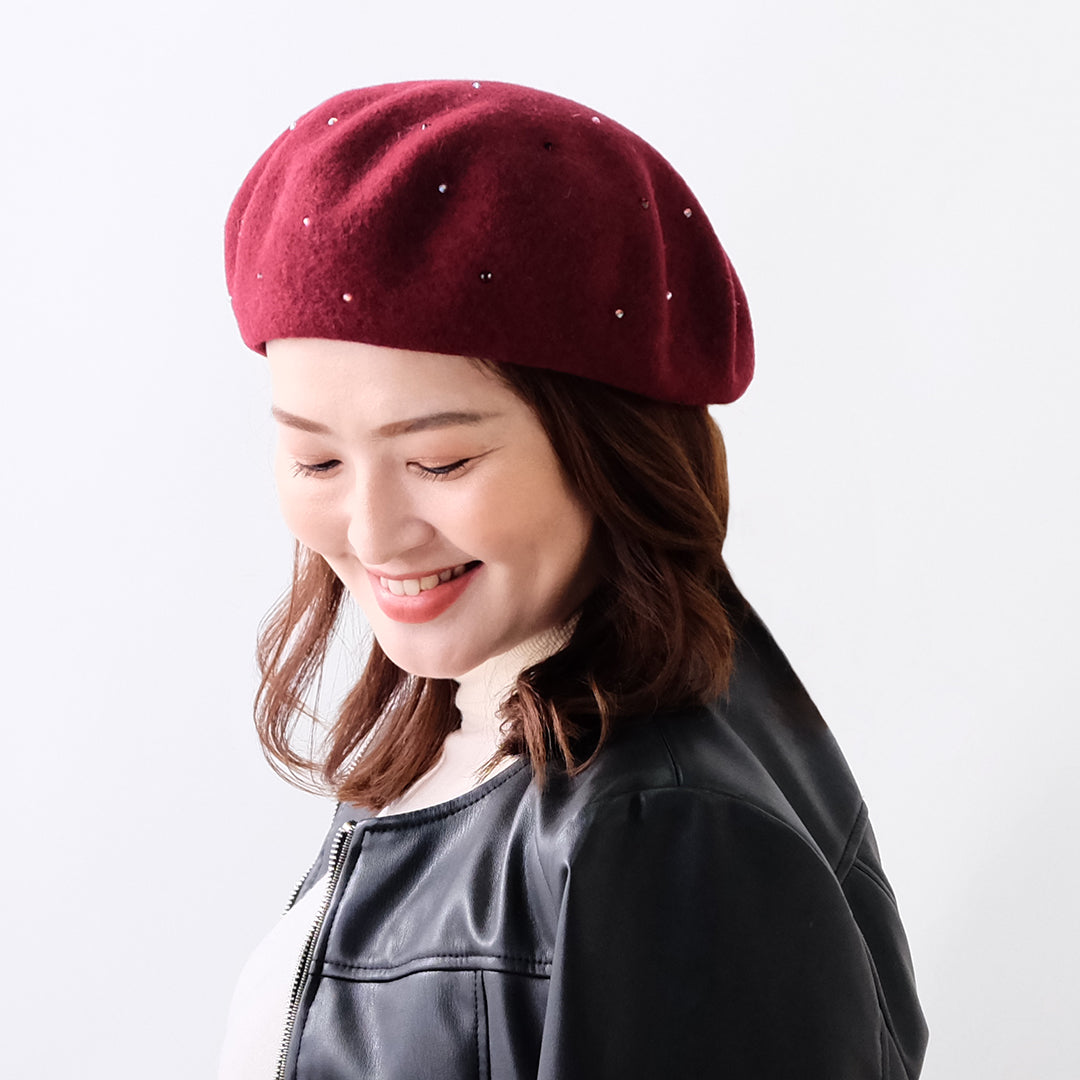 【NEW】Zukin/クリスタル飛ばしベレー/11-23267/¥13200